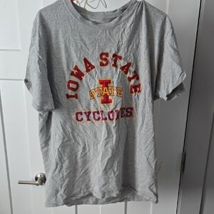 Russell Athletic Gray Iowa State Cyclones Tee